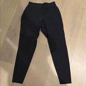 Black Cargo Joggers